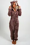 Winter Plush All-in-One Pajamas For Women