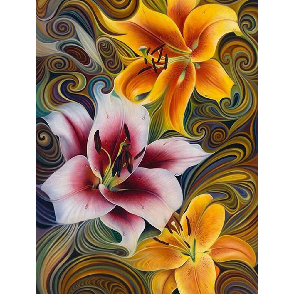

Flowing Lily - Square Drill Diamond Painting - 35*45CM, 501 Original