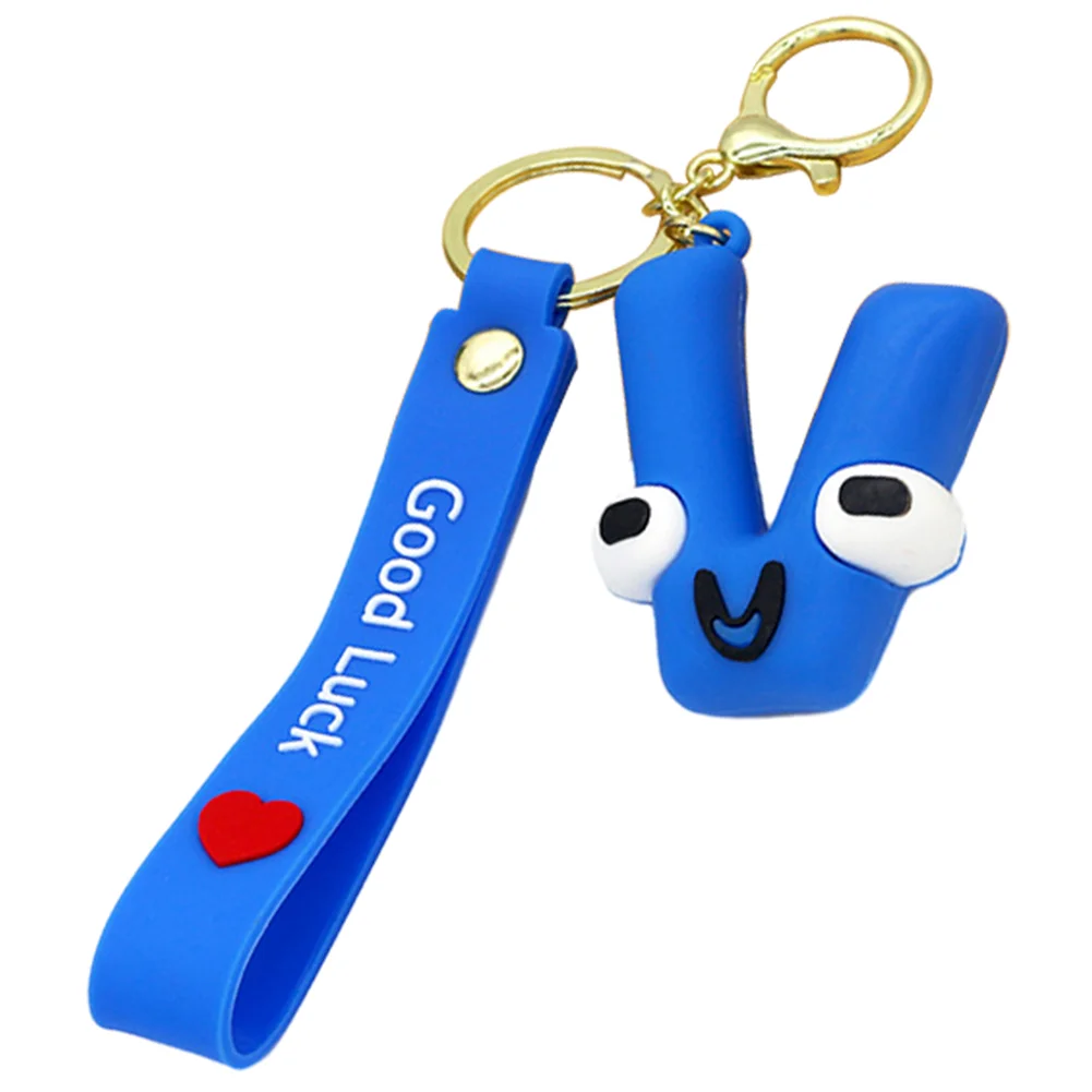 Letter A-Z Keychain Wacky Wizard Handbag Key Chain for Car Keys/Wallet/Backpack