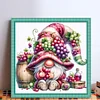 Grape Gnome-11CT Stamped Cross Stitch 45*45cm/17.72*17.72in