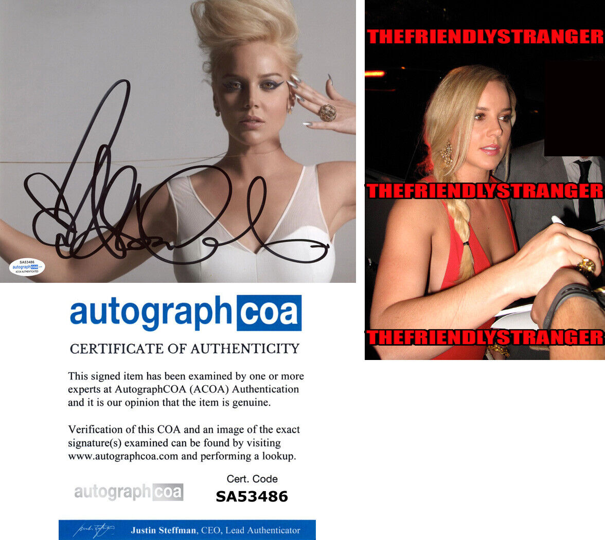 ABBIE CORNISH signed Autographed 8X10 Photo Poster painting n PROOF - SEXY Hot ACOA COA