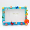 Pearl shell DIY Building Block Photo Frame Kit,Creative Handmade Assembled Photo Frame Handmade Craft Gift Home Tabletop Display Decor
