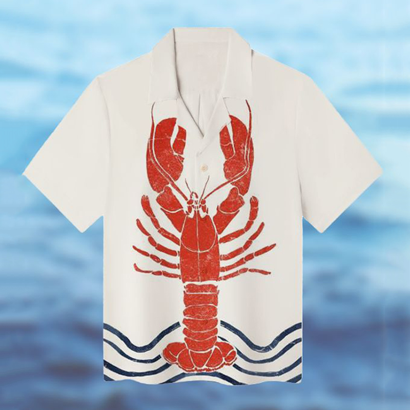 Men's Lobster Art Print Shirt