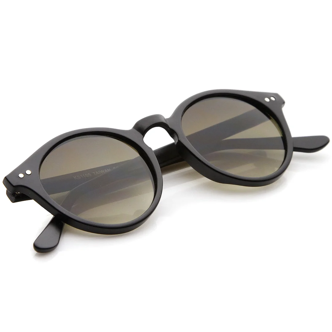 Classic Horn Rimmed Keyhole Nose Bridge P3 Round glasses 46mm