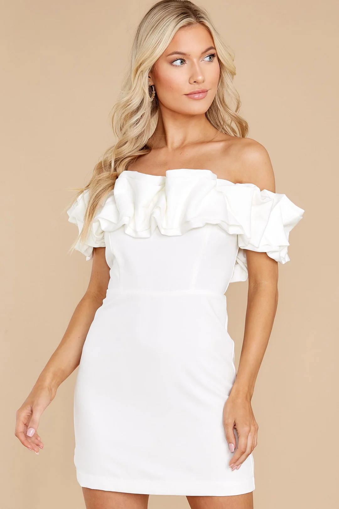 Elegant Sass White Dress