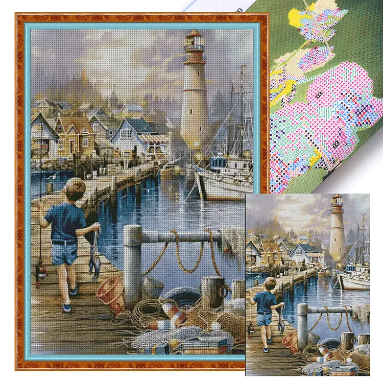 【Fairy Brand】The Joy Of A Little Boy(55*75CM)14CT Stamped Cross Stitch gbfke