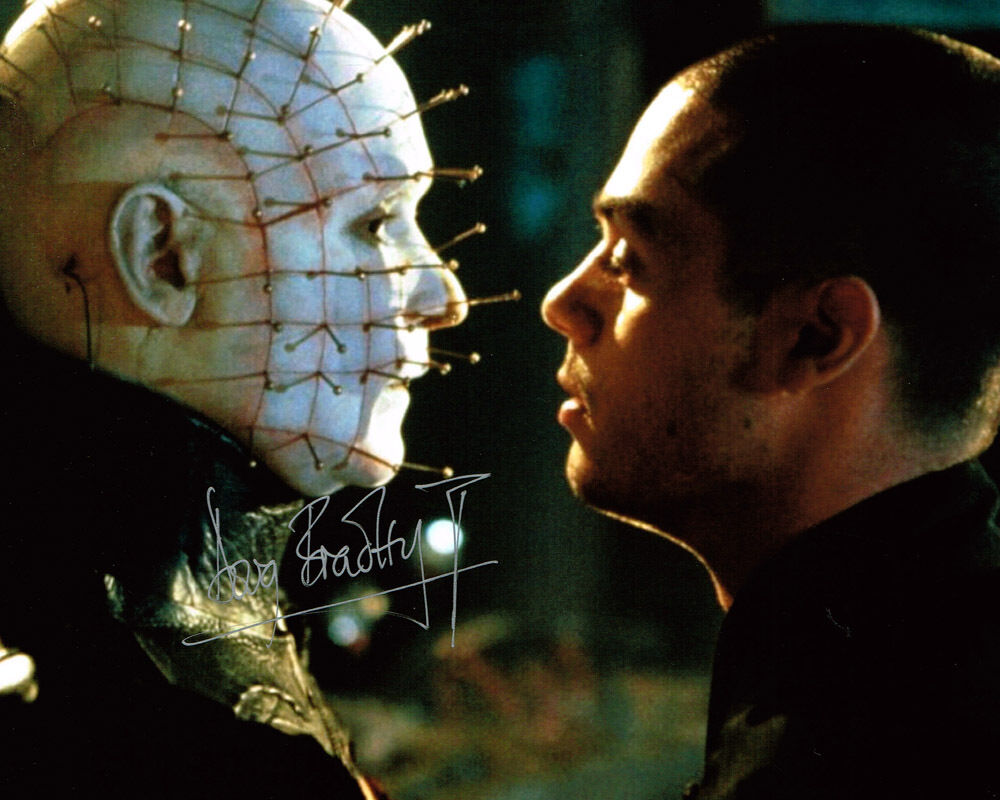 DOUG BRADLEY as Pinhead Hellraiser SIGNED Autograph 10x8 Photo Poster painting AFTAL COA Horror