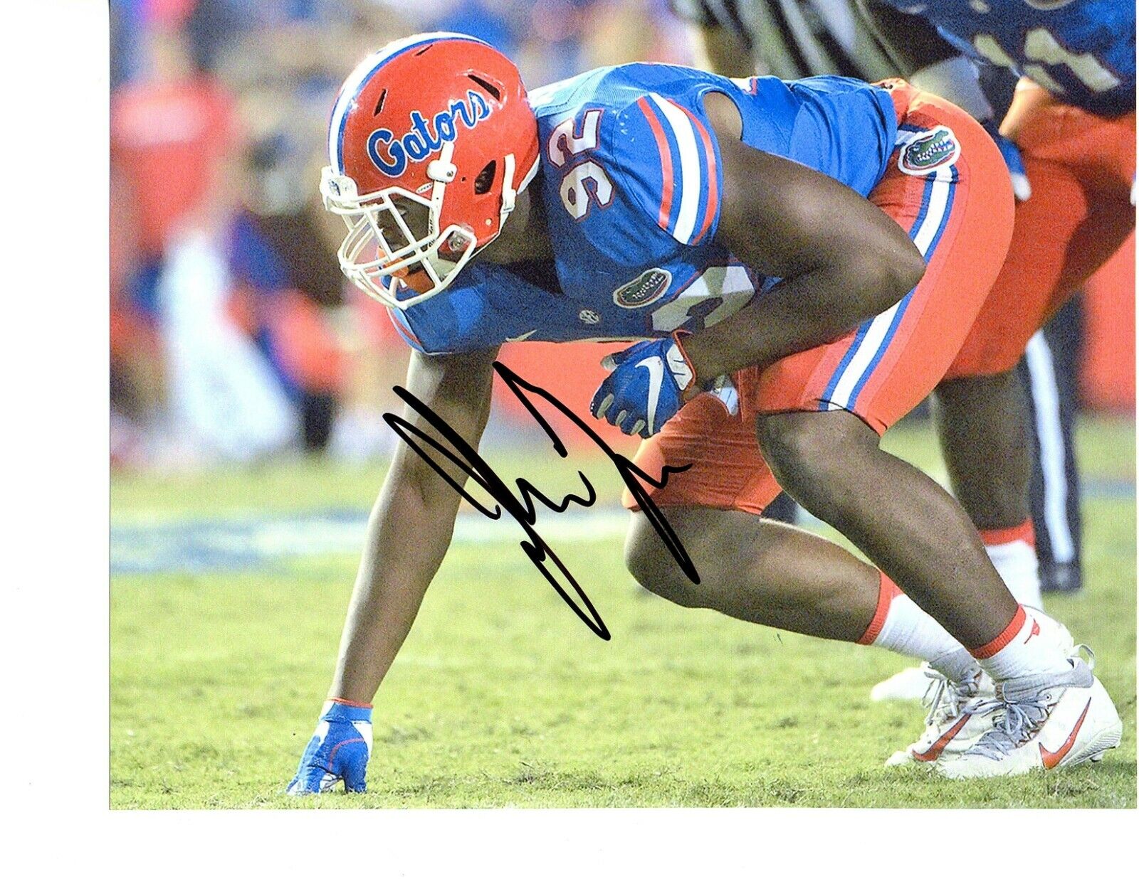 Jabari Zuniga Florida Gators signed autographed 8x10 football Photo Poster painting 2020 Draft f