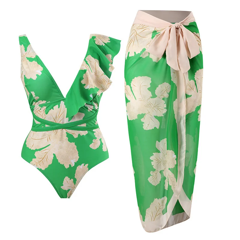 Uveng Uveng One-Piece Bikini Suit Women's Bikini Three-Piece Set