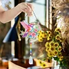 2pcs Flower Bird Diamond Painting Double-sided Crystal Window Suncatcher Craft Set Birthday Gifts Home Garden Decor Hanging Kit