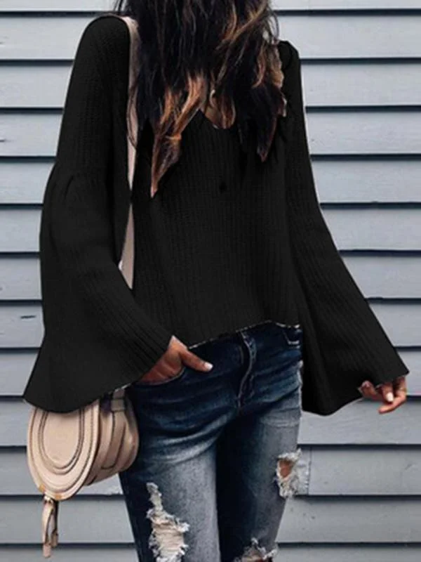 Loose 4 Colors Long Sleeves Sweater Tops