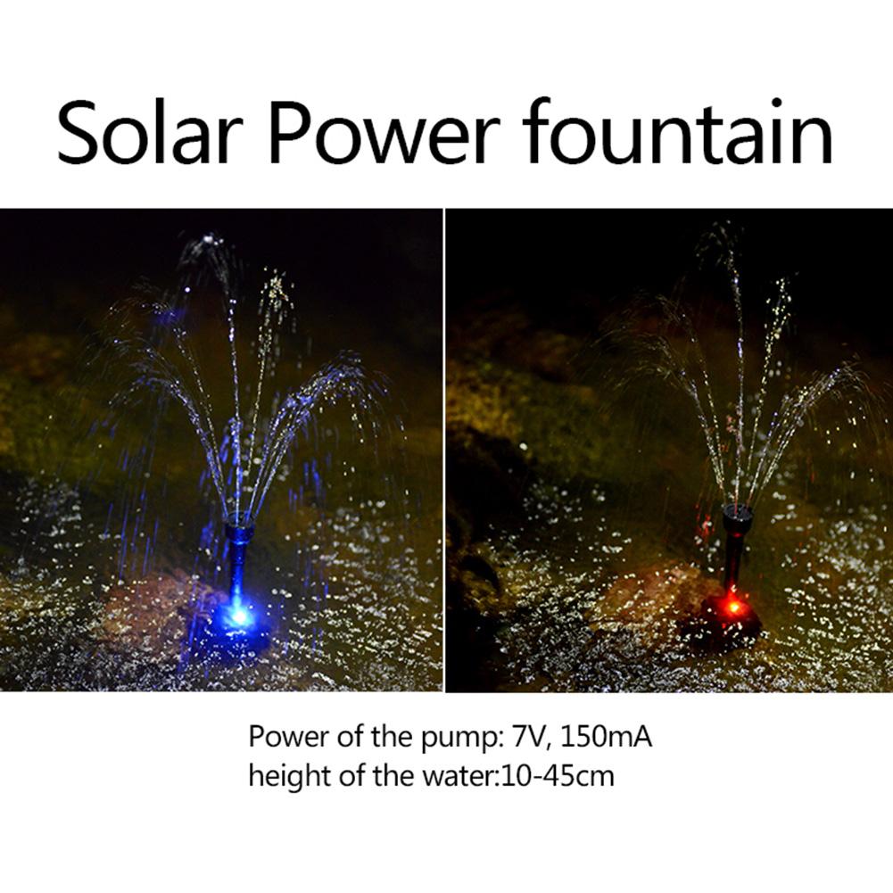 

7V Solar Fountain Water Pump Panel Home Garden Fish Pond Pool Watering Kits-224869, 501 Original