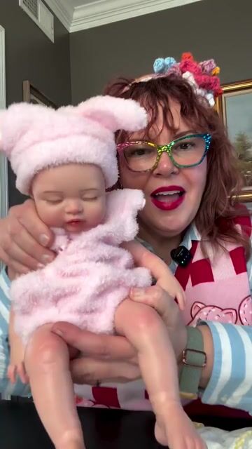 Babeside Nancy &ndash; Realistic Sleeping Silicone Baby Doll with Pacifier | Soft Weighted Newborn Gift