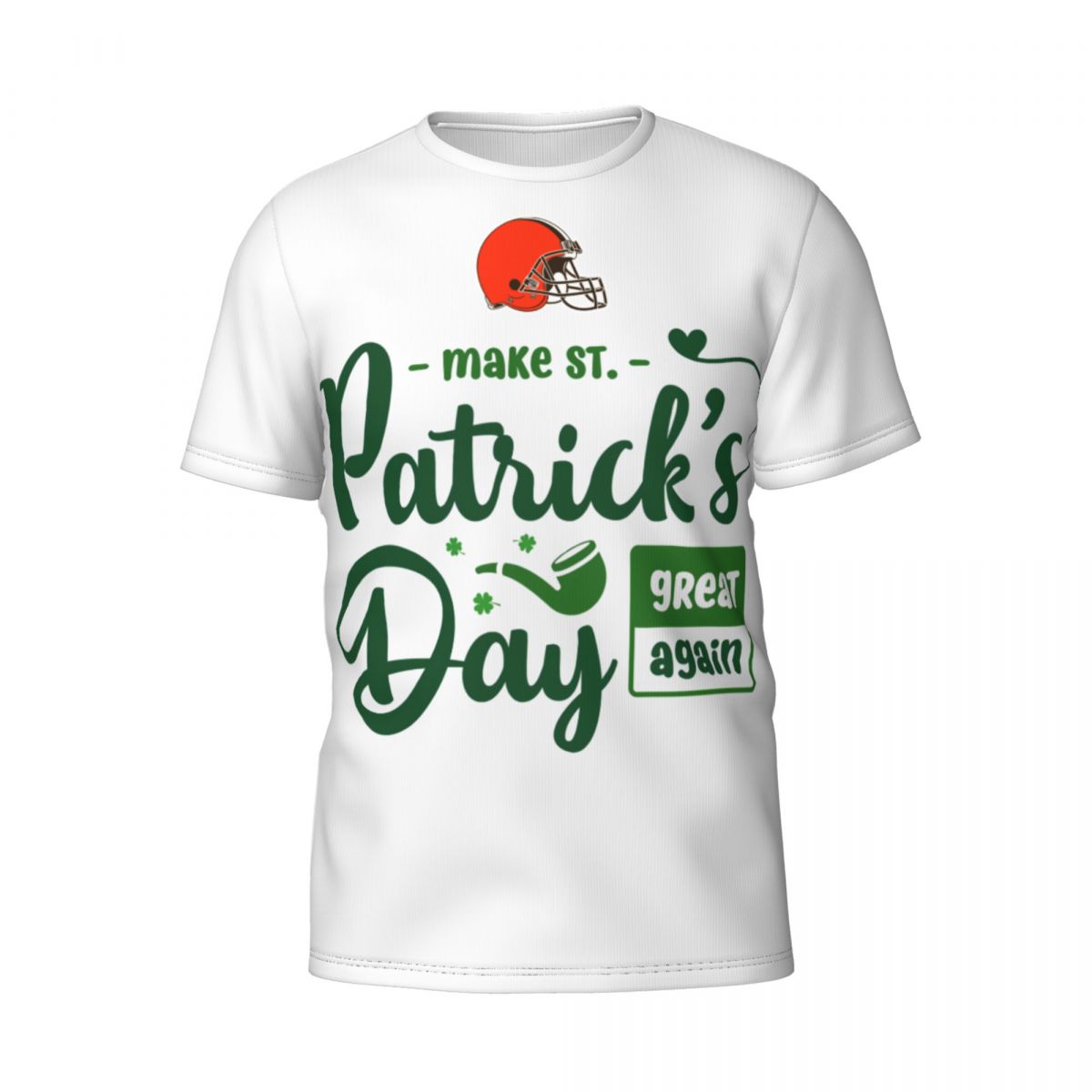 Cleveland Browns Make Patrick's Day Great Again Men's Short Sleeve Shirt