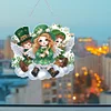 Diamond Painting Acrylic Clover Angel Hanging Pendant
