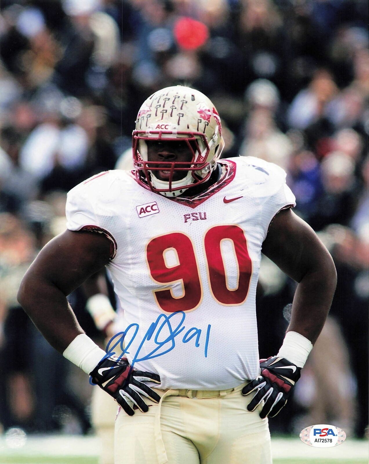 EDDIE GOLDMAN Signed 8x10 Photo Poster painting PSA/DNA Florida State Seminoles Autographed