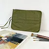 Painting Brushes Canvas Storage Bag Canvas Large Capacity 22 Slots Oil Painting Pen Bag for Oil Brushes Watercolor for Artist