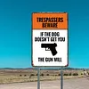 No trespassing warning - Metal Tin Signs(8*12Inch/12*16Inch)