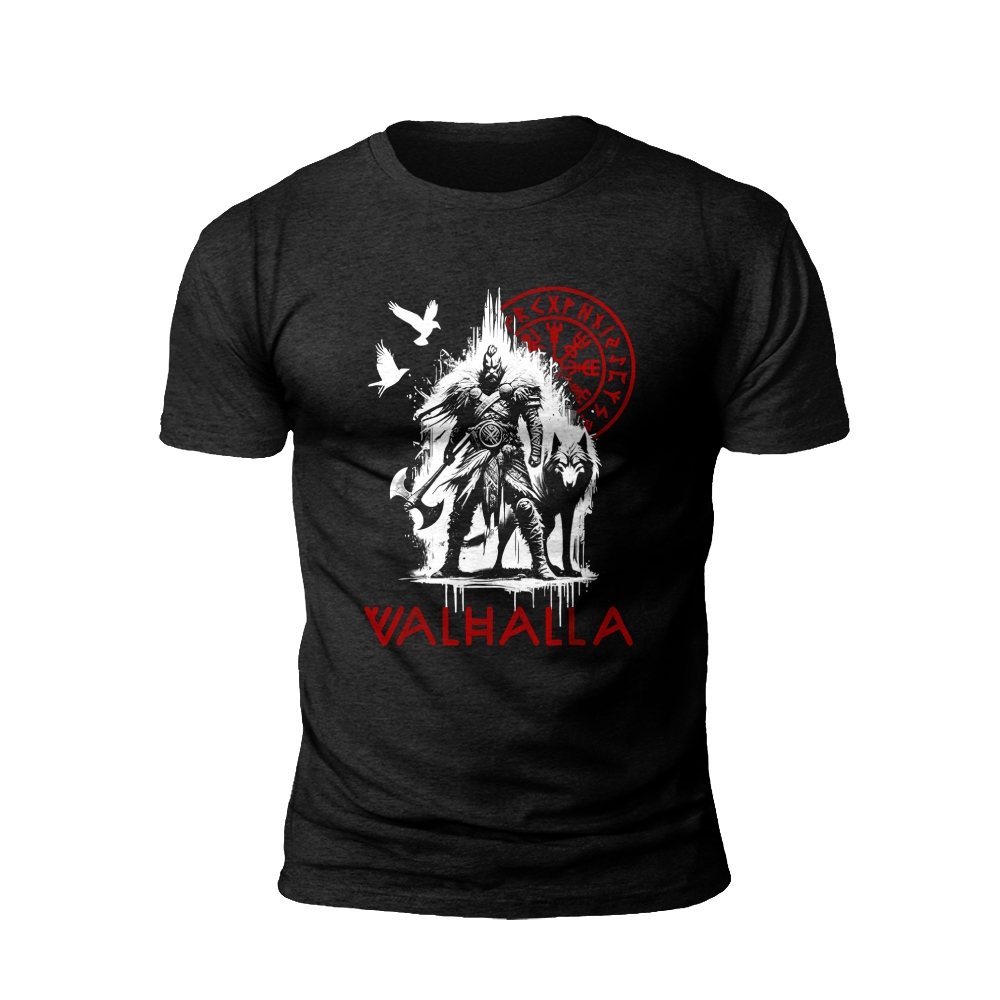 Valhalla Awaits: The Viking's Journey T-Shirt