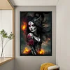 Skull Girl-11CT Stamped Cross Stitch 40*60cm