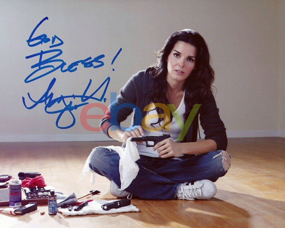 ANGIE HARMON SIGNED 8X10 Photo Poster painting RIZZOLI AND ISLES LAW AND ORDER AUTOGRAPH reprint