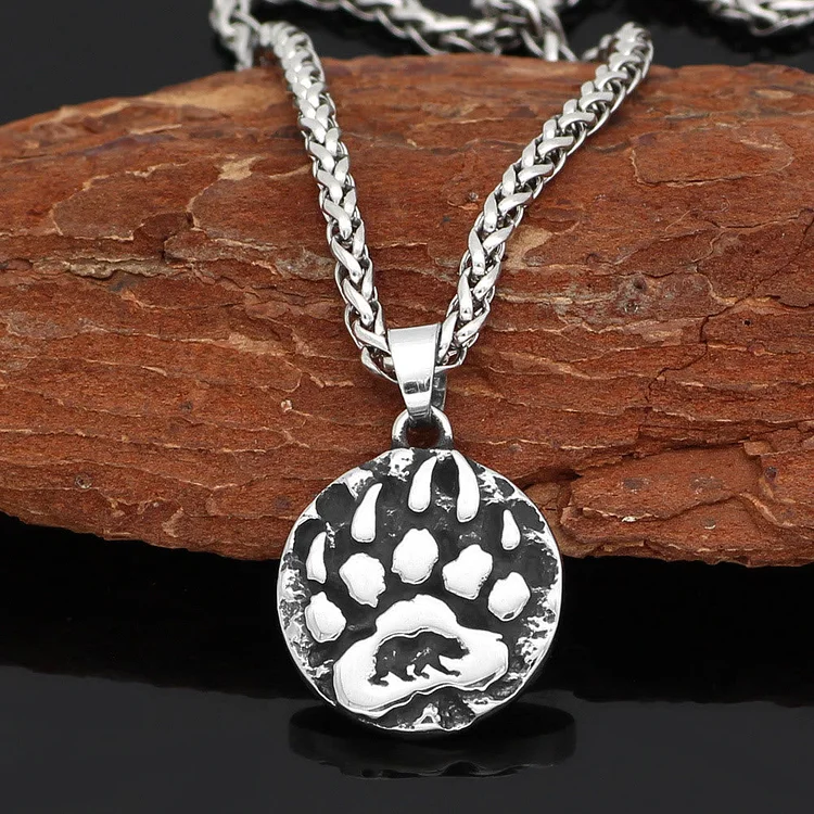 Coutureaura Viking Bear Claw Attitude Necklace