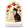 DIY Diamond Art LED Night Light &ndash; Light-Up Table Decor, Double-Sided Printed DIY Crystal Pearl Painting Decoration for Holiday & Gifts(Cat)