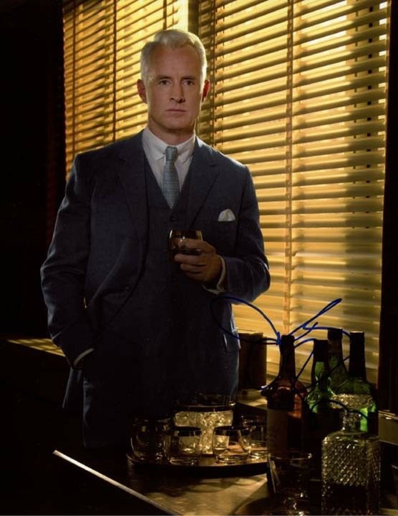 John slattery signed autographed mad men roger sterling 11x14 Photo Poster painting