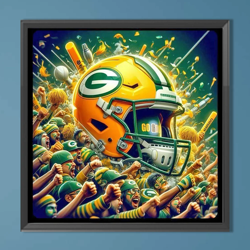 Diamond Painting - Full Round Drill - Green Bay Packers(Canvas|40*40cm)