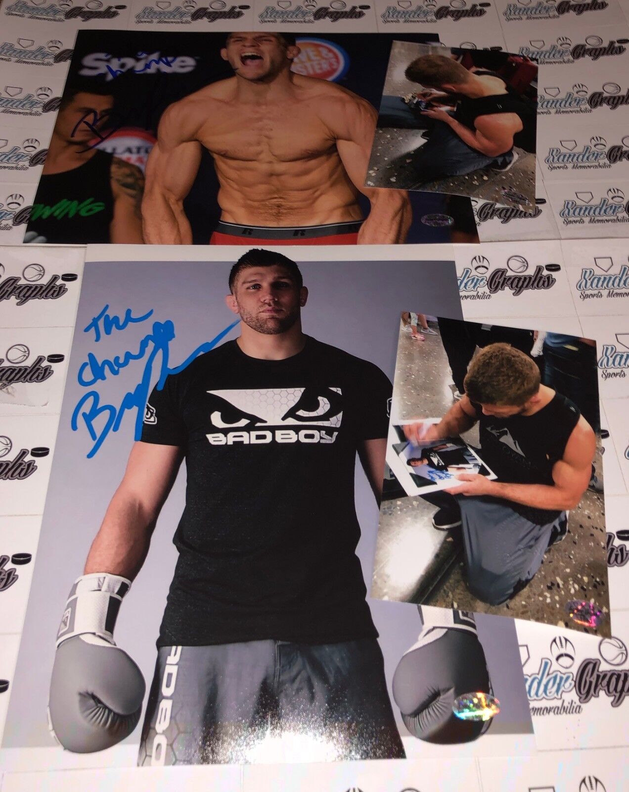 BRENT PRIMUS SIGNED AUTOGRAPHED 8x10 Photo Poster paintingGRAPH LOT MMA BELLATOR UFC-PROOF COA