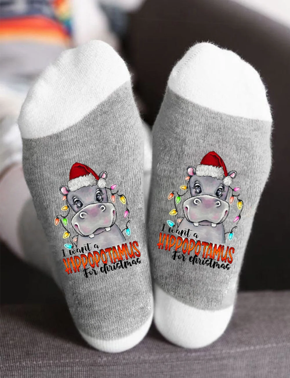 I Want A Hippopotamus For Christmas Socks