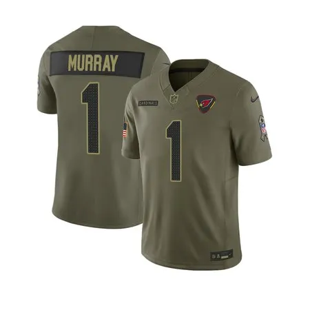 Youth's Arizona Cardinals #1 Kyler Murray  Olive 2025 Salute to Service Retired Limited Jersey