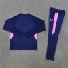 25/26 Feyenoord navy blue with pink Half-Zip Training Jacket Set