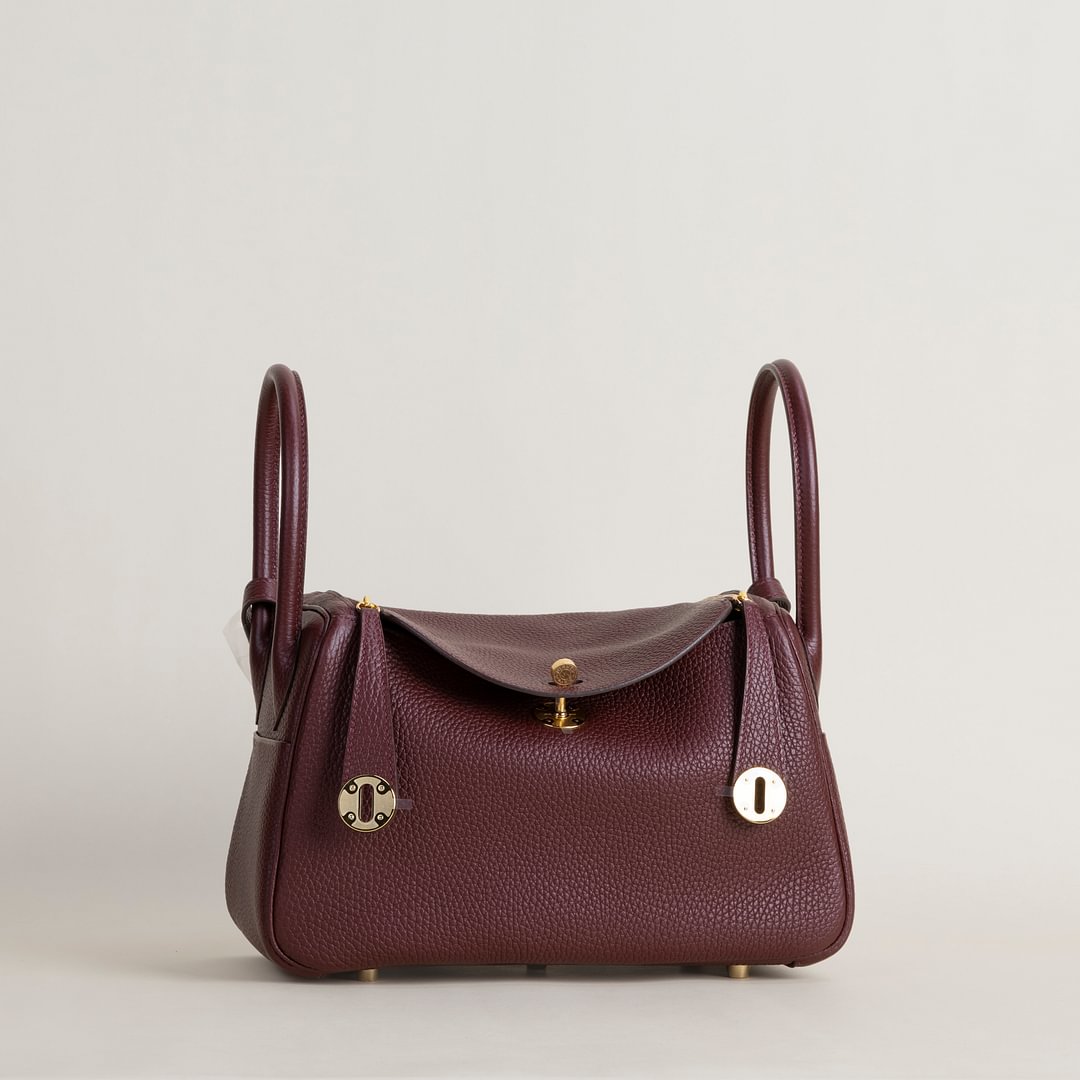 Lindy 26cm Clemence leather 57 Bordeaux&nbsp;GHW