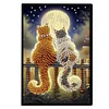 Cat Special Shaped A5 5D DIY Diamond Art Painting Notebook Kit for Friends