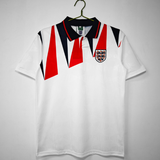 Retro England 1992 Home Football T-Shirt Thai Quality