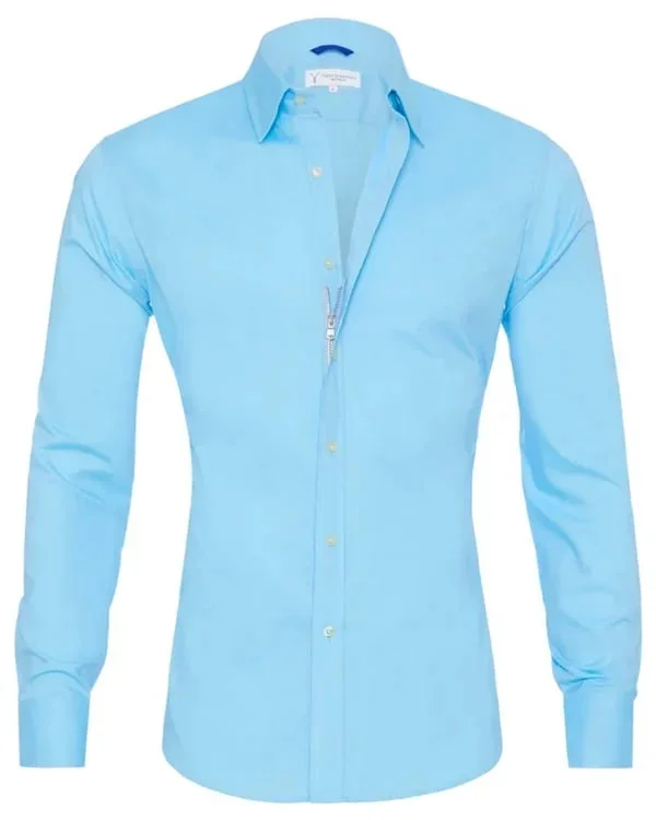 50% de descuento en gran oferta ✨ Camisa Oxford elástica con cremallera - Compre 2 envío gratis