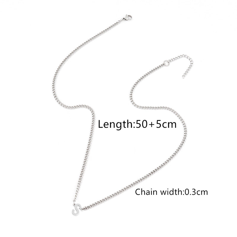 Minimalist Classic Style Letter 201 Stainless Steel 304 Stainless Steel Men’s Pendant Necklace Men Pendant Necklaces