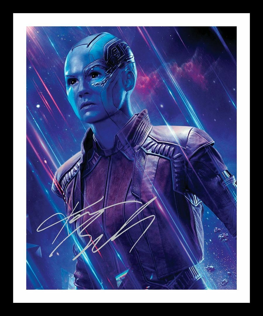 Karen Gillan - Guardians Of The Galaxy - The Avengers Signed & Framed Photo Poster painting 1