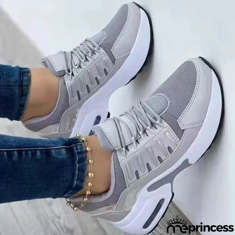 Women'Casual PU Colorblock Sneakers