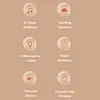 Handheld Music Sleep Instrument 4 Sleeps Timer Portable Sound Machine for Sleep Baby 8-Color Night Light with 27 Sounds for Office Privacy Travel