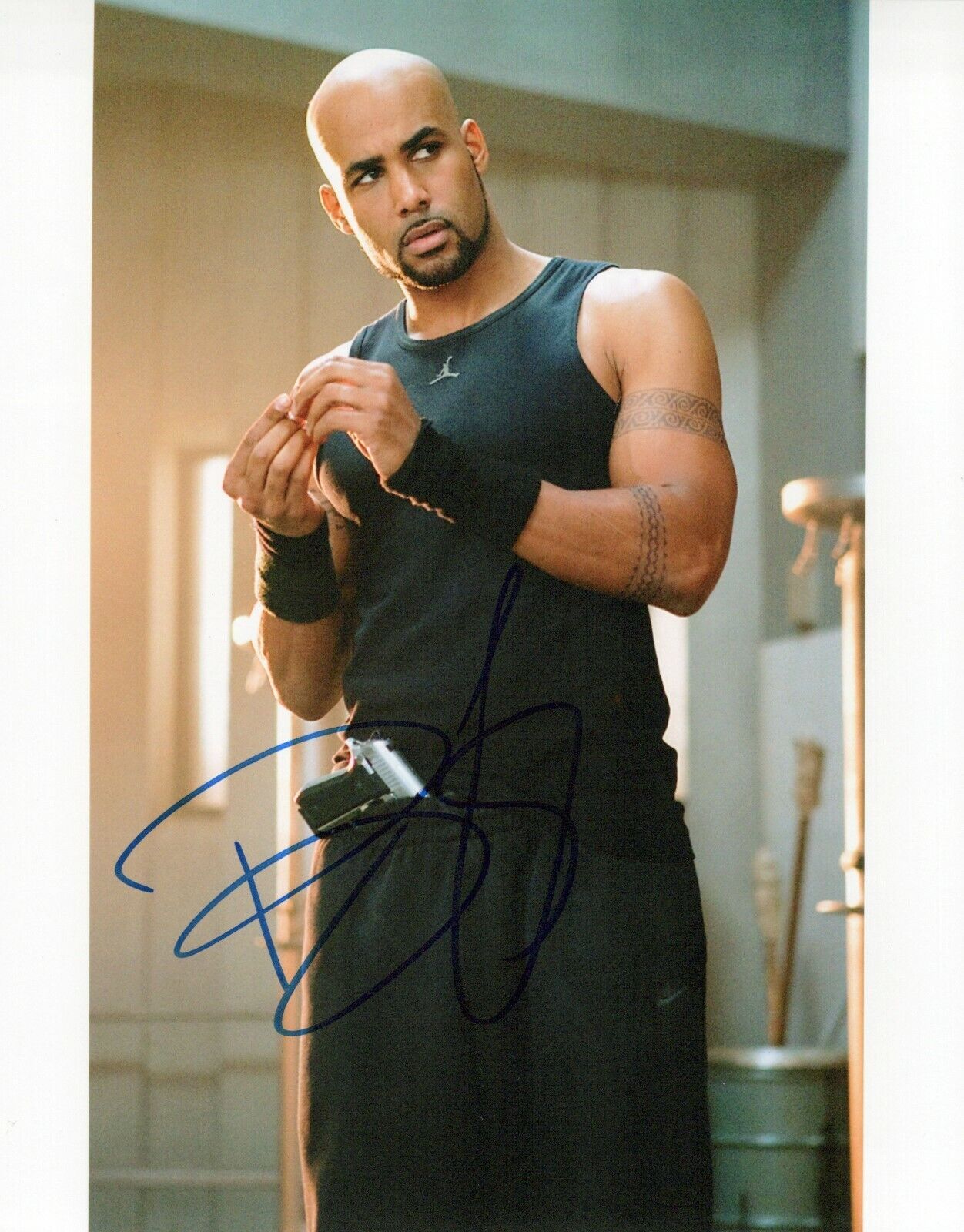 Boris Kodjoe Resident Evil Afterlife autographed Photo Poster painting signed 8x10 #11 Luther