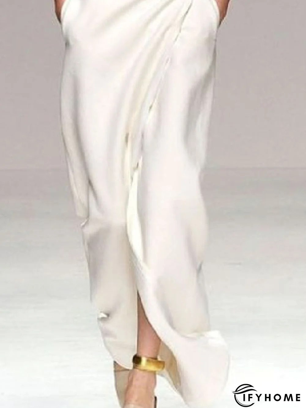 Half Sleeve Solid Vintage Weaving Dress | IFYHOME