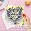 12Pcs Bouquet DIY Diamond Painting Greeting Card Kit for Adults Holiday Gifts