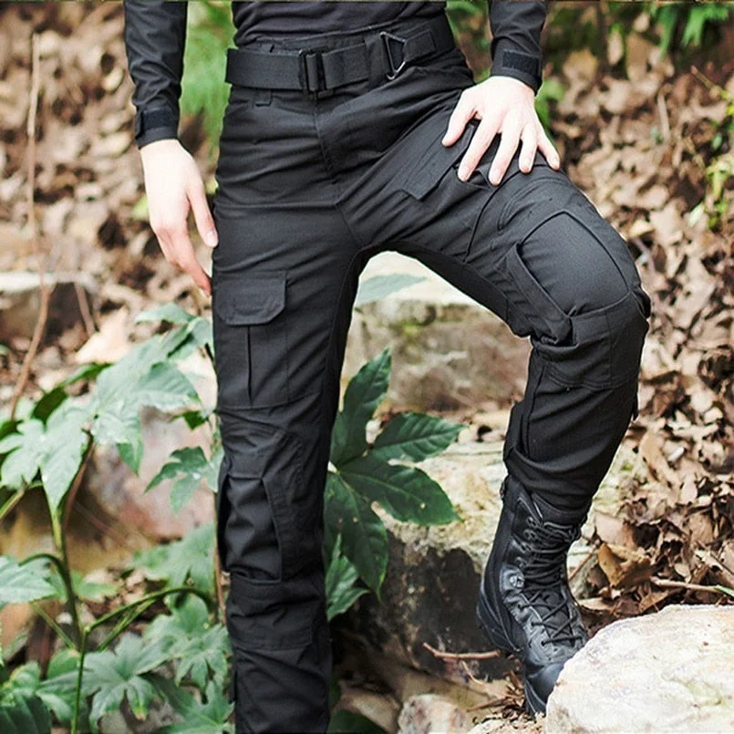 Inongge Pro Camouflage Cargo Pants Men Rip-Stop Anti-pilling SWAT Combat Trousers Breathable Casual Pants