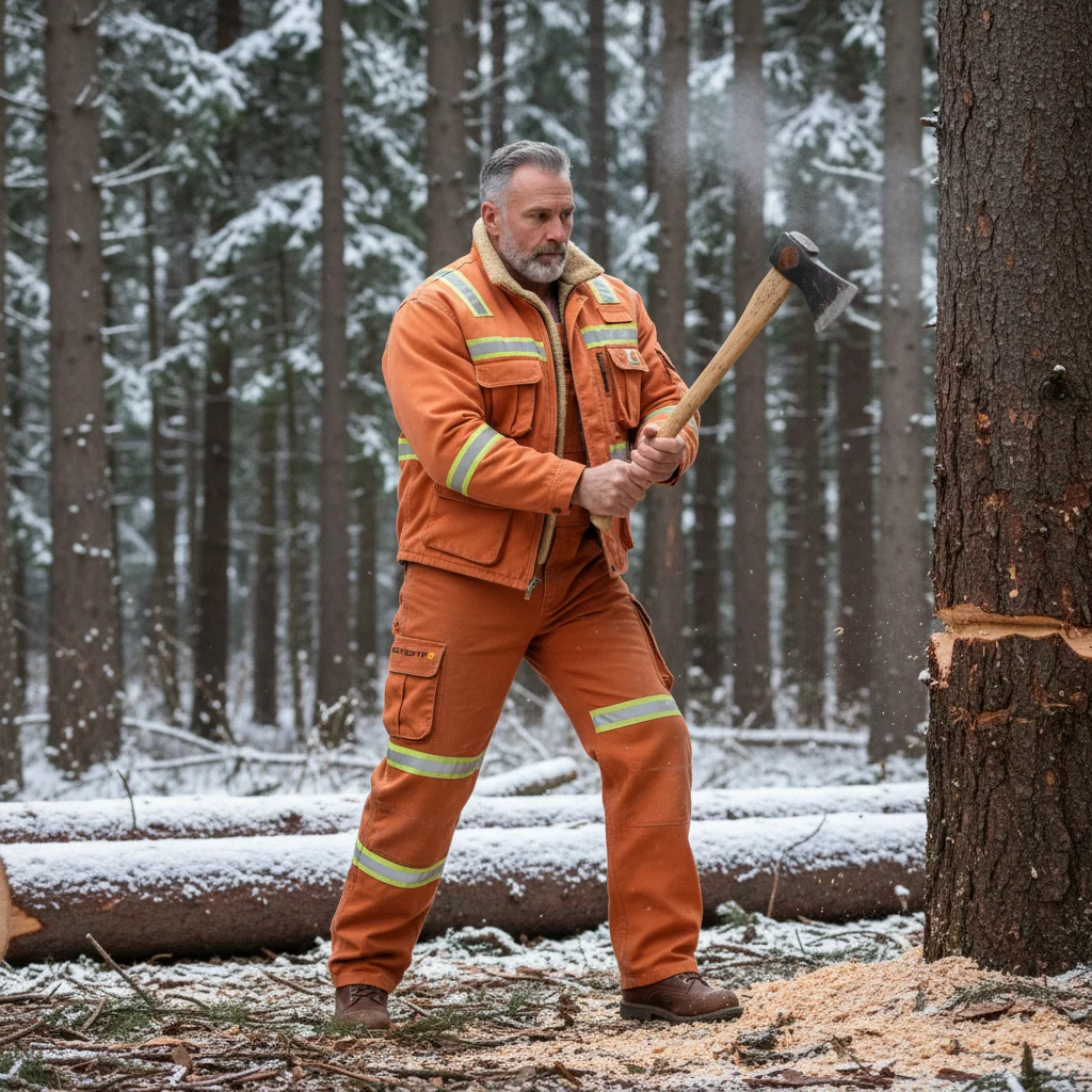 Men's Outdoor Thickened Fleece-lined Multifunctional Multi-pocket Work Jacket/Workwear