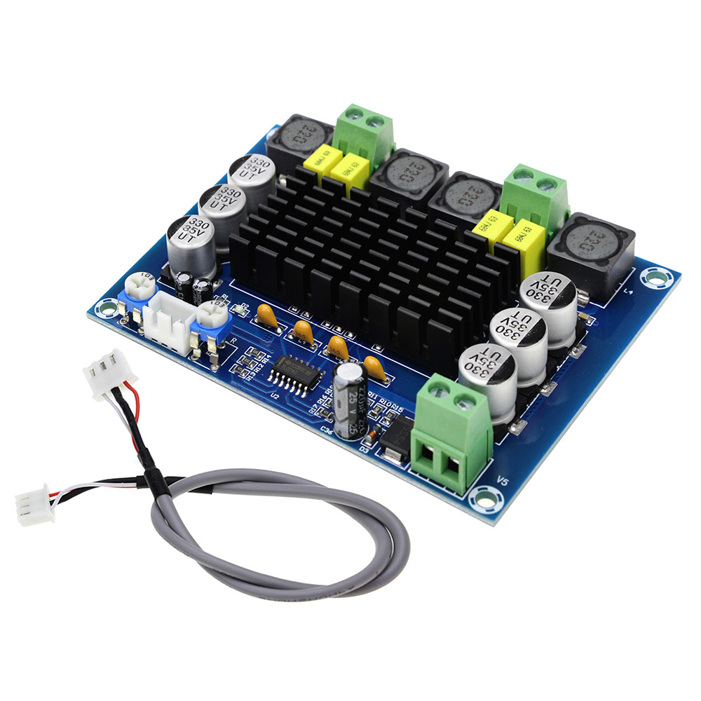 DC 12V 24V 120W*2 Dual Channel Stereo High Power Digital Audio Amplifier Board TPA3116D2 Amplifier Audio Board