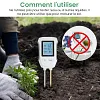 Humidim&egrave;tre num&eacute;rique 3 en 1 pour sol v&eacute;g&eacute;tal avec pH/humidit&eacute;/temp&eacute;rature