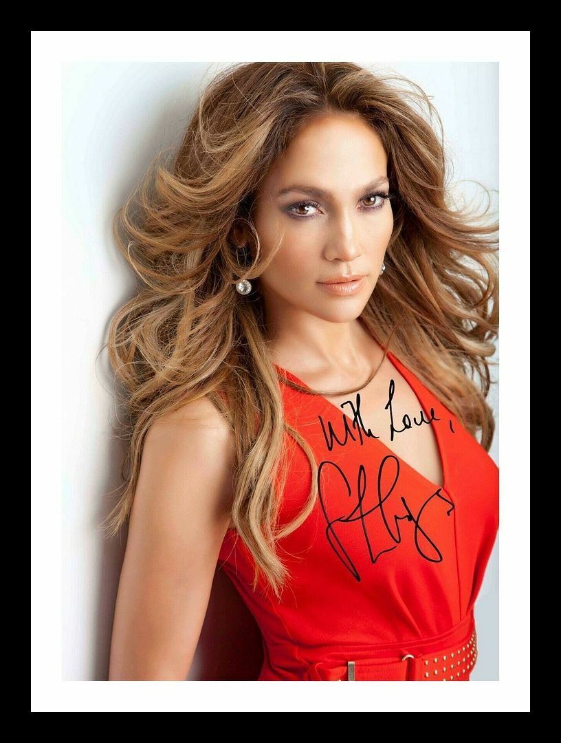 Jennifer Lopez Autograph Signed & Framed Photo Poster painting 10