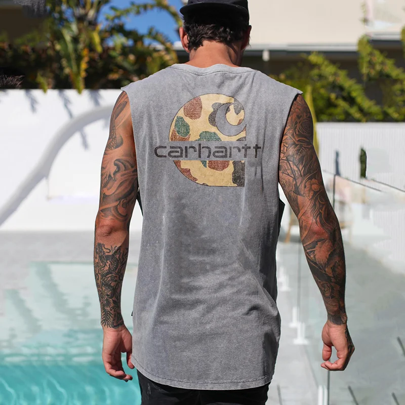 Men's Vacation Printed Surf Vest